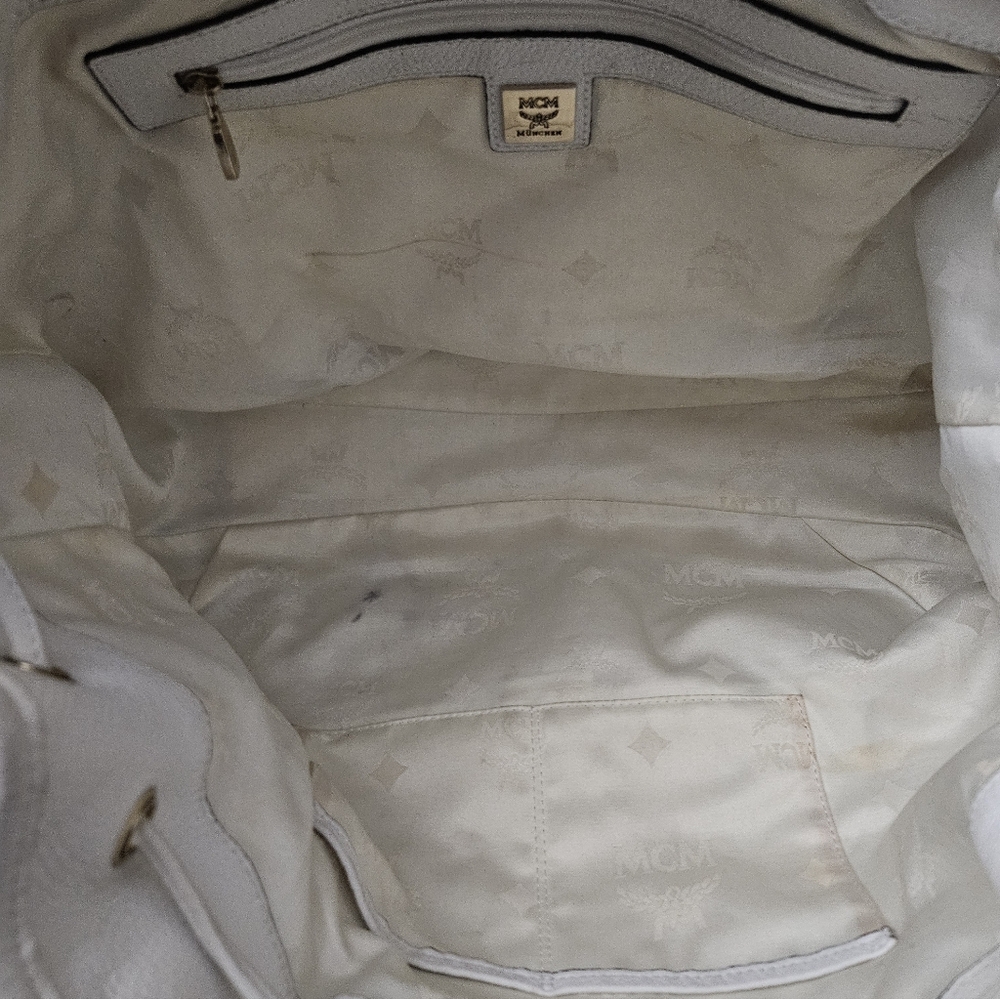MCM White Leather Bag - Picture 10 of 16